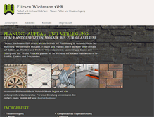 Tablet Screenshot of fliesen-wiessmann.de